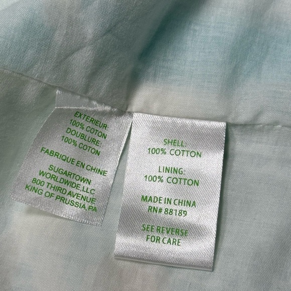 Lilly Pulitzer Pearl Halter Shift Dress Shorely Blue Pick Up Lines Cotton Sz 14 - Picture 9 of 9